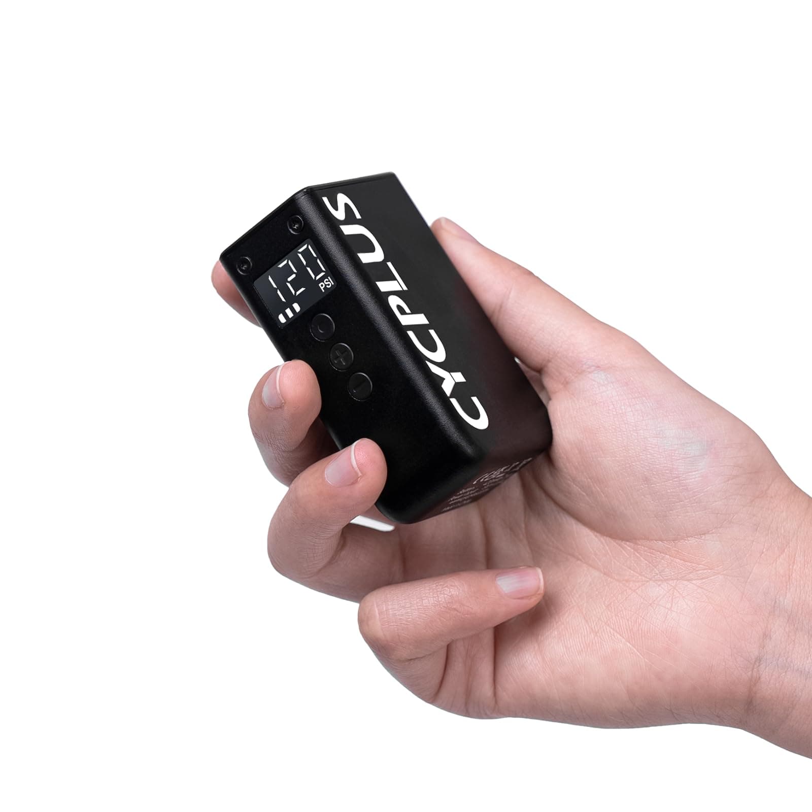 Tiny Bicycle Pump with Gauge, Max 120 PSI Electric Mini Pump, Auto Stop, with Presta and Schrader Valve for E-Bike, MTB, and Road Bike AS2 PRO(2025 Updated Version)