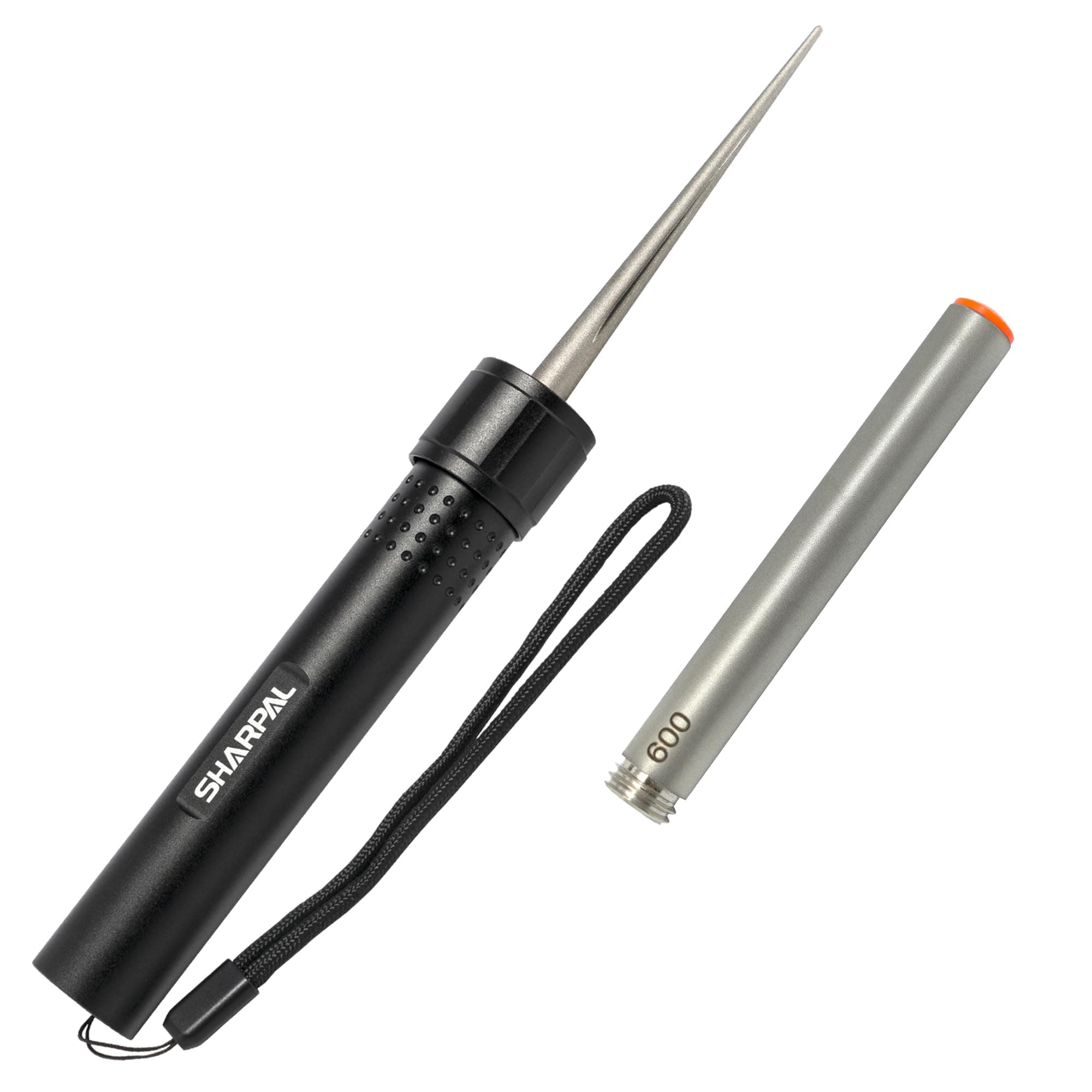 178N 3-in-1 Blade Sharpener | 600 Grit Diamond Sharpening Rod | Sharpen All Knives and Tools with Straight Blade, Toothing and Hook Pocket Knife Sharpener
