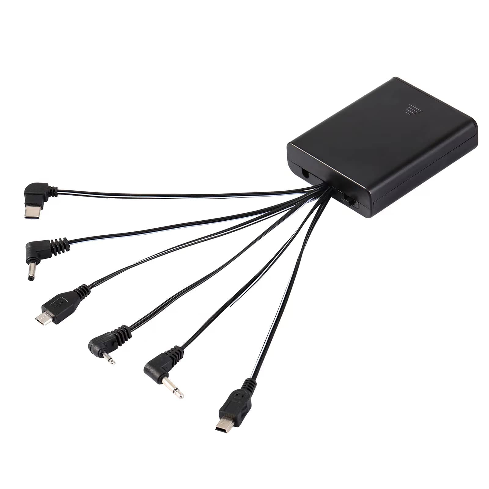 External Power Supply Box with six Kind Jacks and ON/Off Switch for Various DC Equipment,Like Some Kinds Safe Box,Electronic Cabinet Lock,Toys,LED Lighting and so on.Output DC 6V