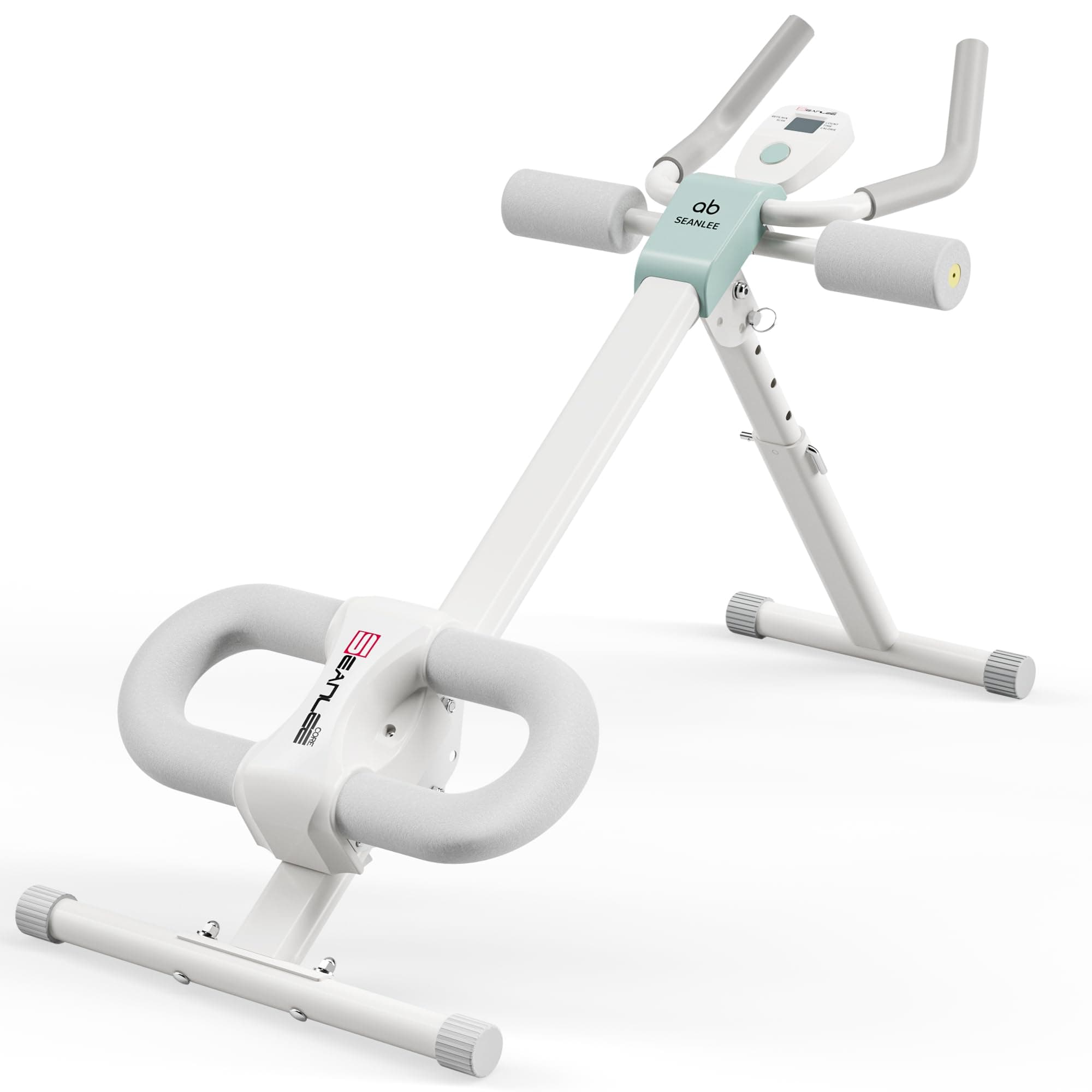 Abdominal Machine Ab Workout Equipment Adjustable for Home Gym Ab Machine Exercise Equipment bwith LCD Monitor