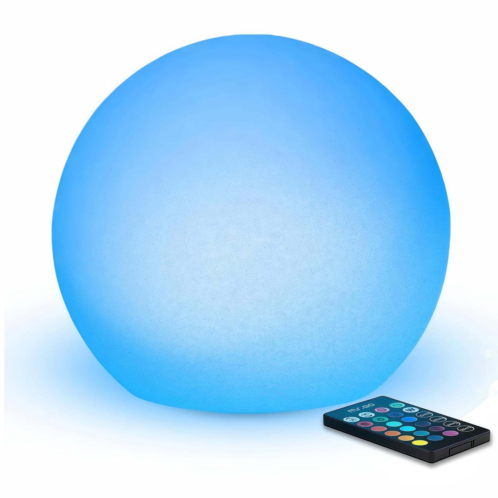 6“ LED Night Light Ball Lamp Colour Changing Mood Light Sphere Lamp, 8 Dimmable Brightness, 16 Adjustable Colors, Remote Control, Rechargeable Bedside Lamp for Kids Bedroom Home Decoration