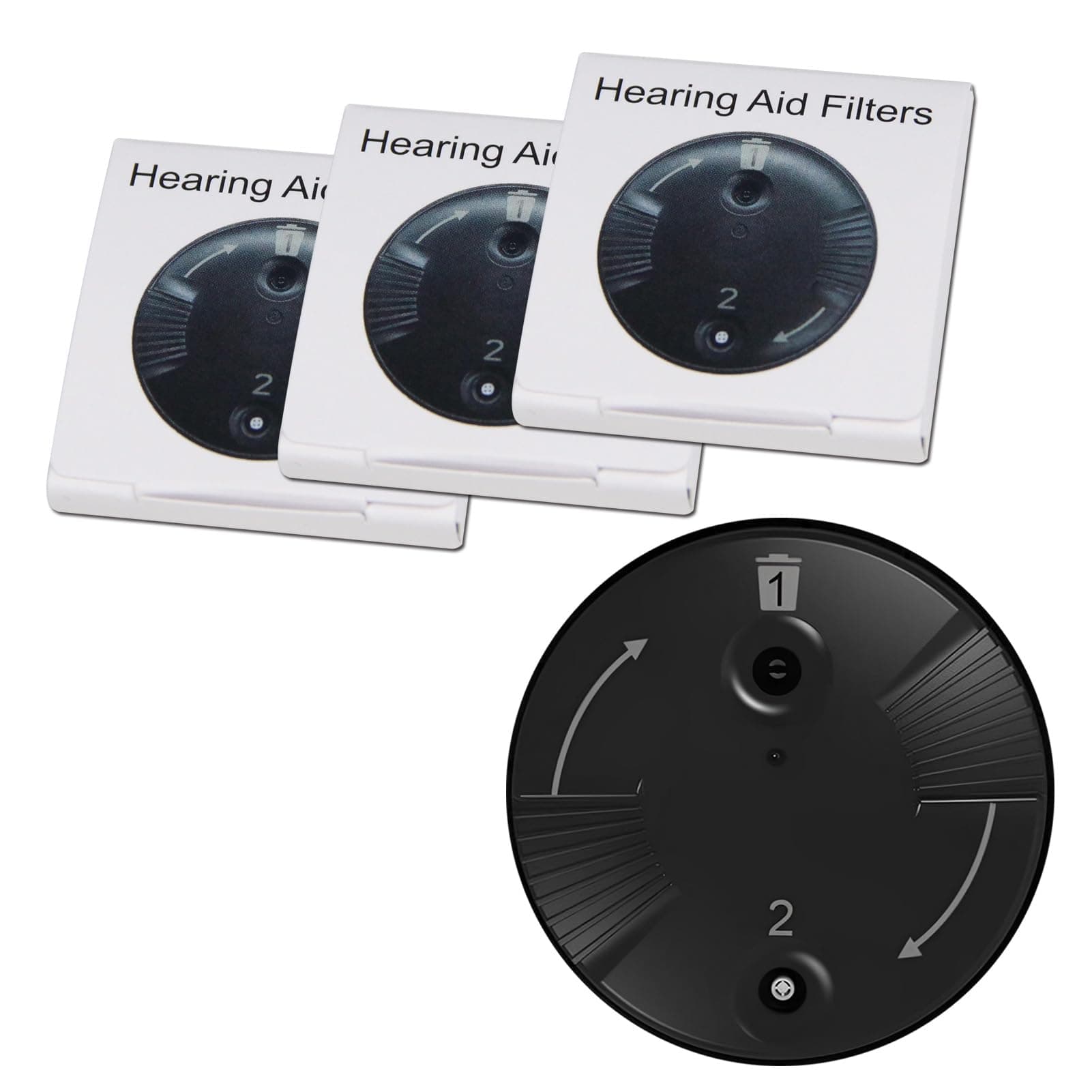 Wax Guards for Phonak Hearing Aid and Unitron RIC RITE Hearing Aid, Hearing Aid Filters (3 Packs/ 18 Pcs) (3)