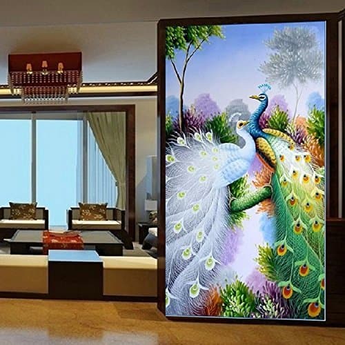 Cross stitch, peacock, P0064