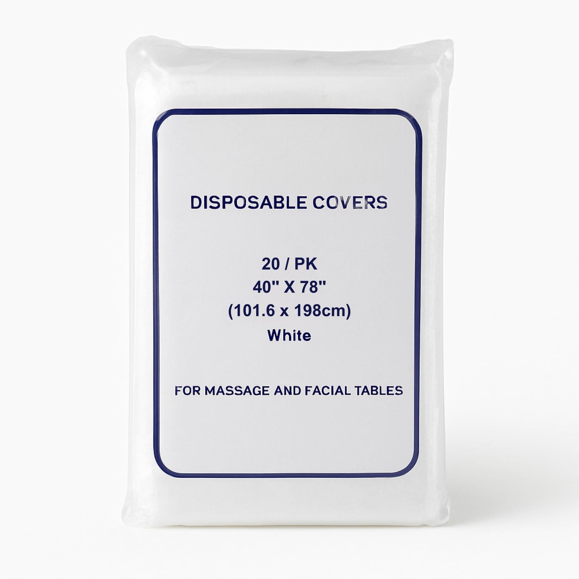 Disposable Non-Woven Bed Sheets Pre-Cut 40"x78" White Sheets for Salon, Spa, Tattoo, Lash & Beauty