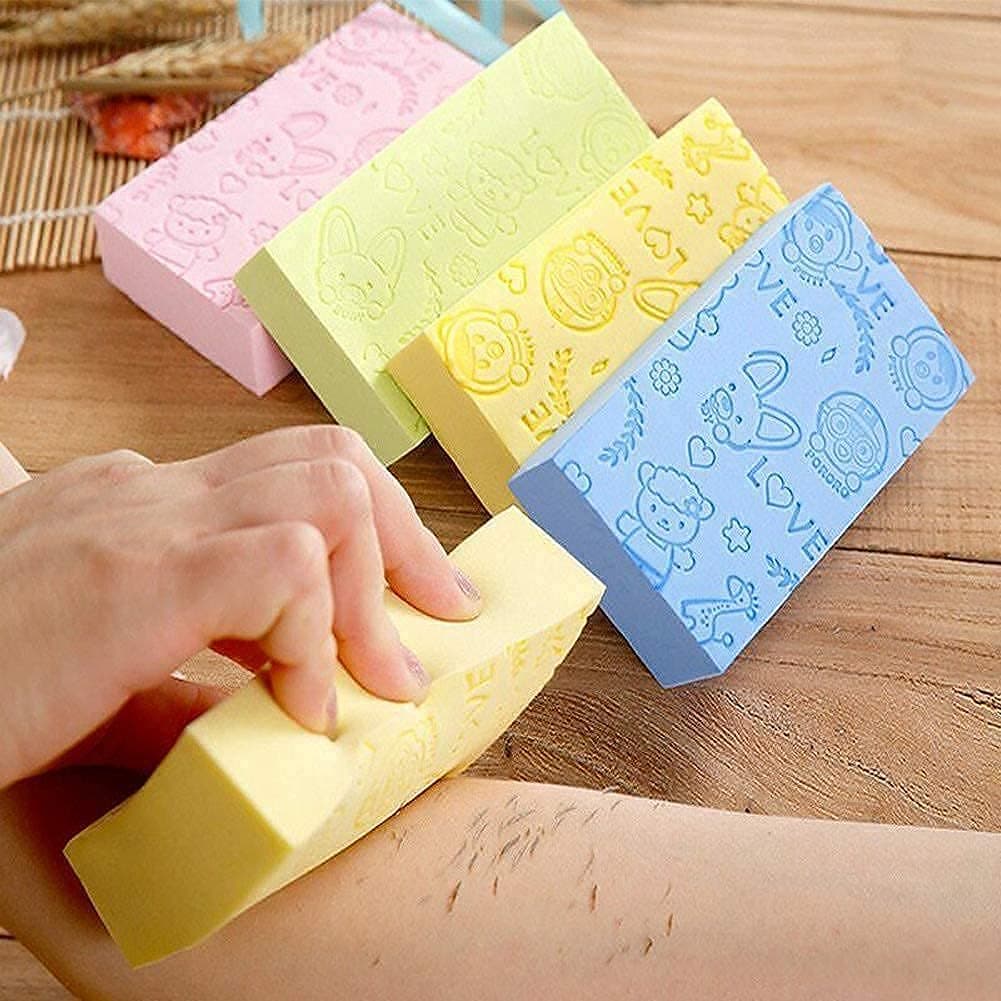 K H U Kitchen Ware Ultra Soft Exfoliating Sponge|Asian Bath Sponge For Shower|Japanese Spa Cellulite Massager|Dead Skin Remover Sponge For Body|Face Scrubber for Women and Men