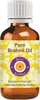 Deve Herbes Brahmi Oil (Bacopa monnieri) | Infused | Pure | Non-Sticky | Lightweight | For Hair Care Routines | Men & Women | Traditional Use | Natural | 30ml
