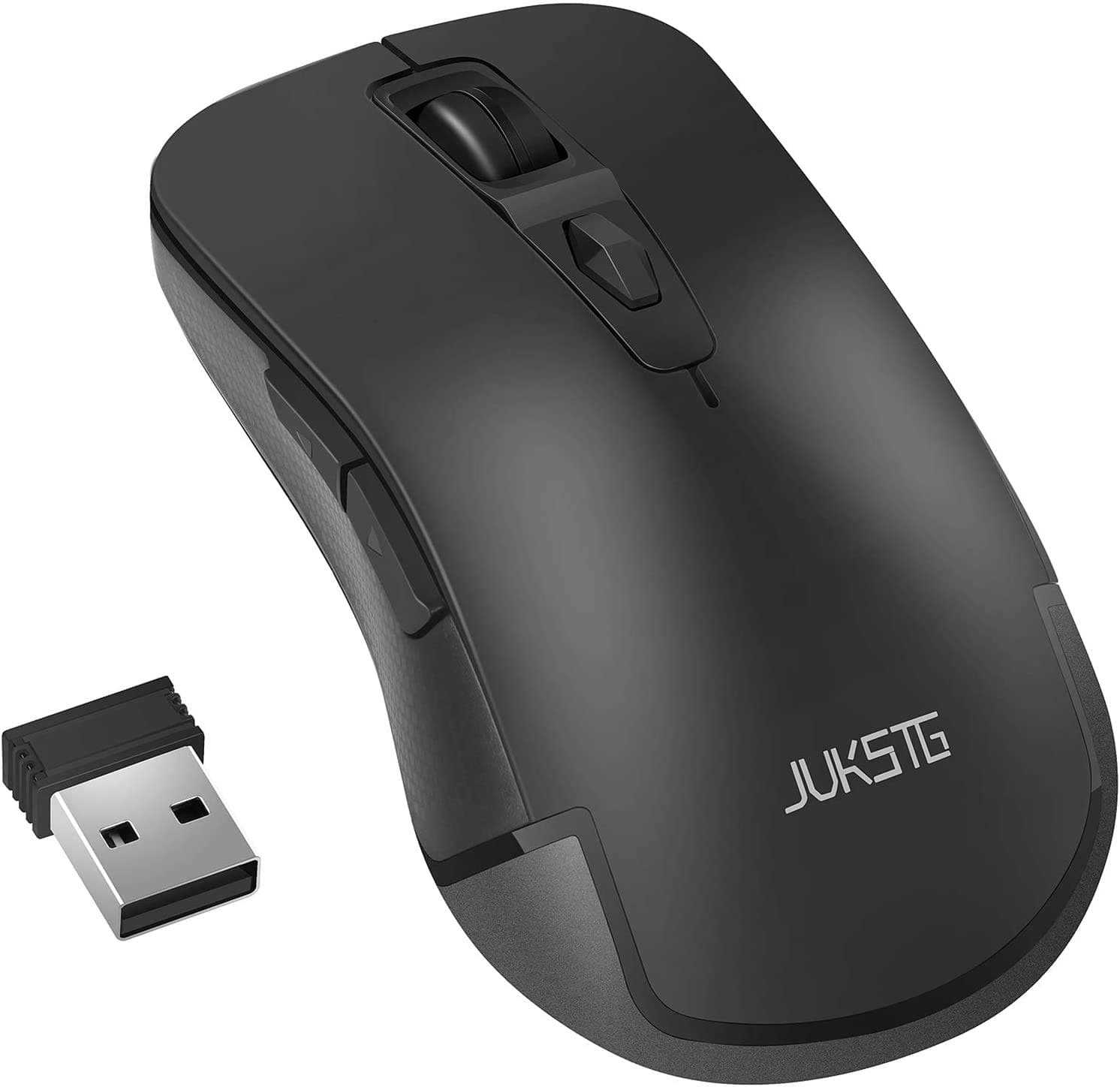 Wireless Mouse, JUKSTG 2.4G Ergonomic Durable Mice With 6 Buttons,800/1200/1600 DPI 3 Adjustment Levels, Computer Cordless Mouse,Super Energy Saving,for Laptop,PC,Windows,Mac,Home&Office,Black …