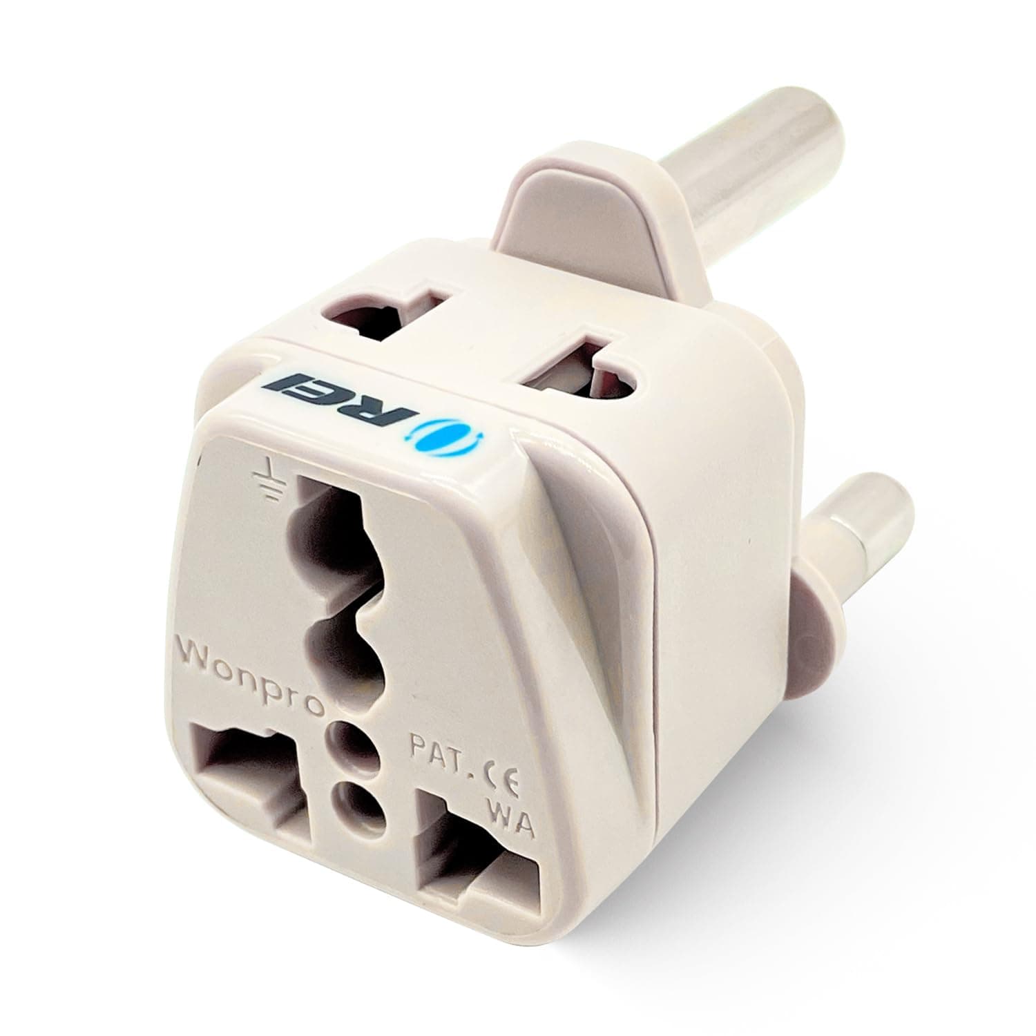 OREI Grounded Universal 2 in 1 Plug Adapter Type M for South Africa and More