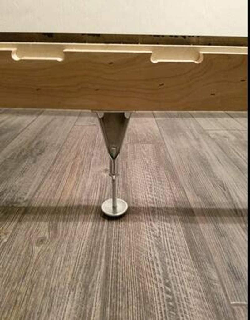 Gourd Adjustable Height Bed Frame Slat Center Support Leg, Frame Support System, No Scratch Glide