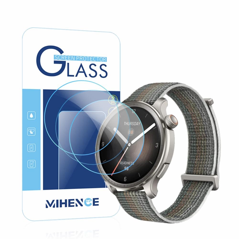 Screen Protector Compatible for Amazfit Balance Smart Watch, 9H Tempered Glass Protective Film Compatible for Amazfit Balance Smartwatch (3PCS)