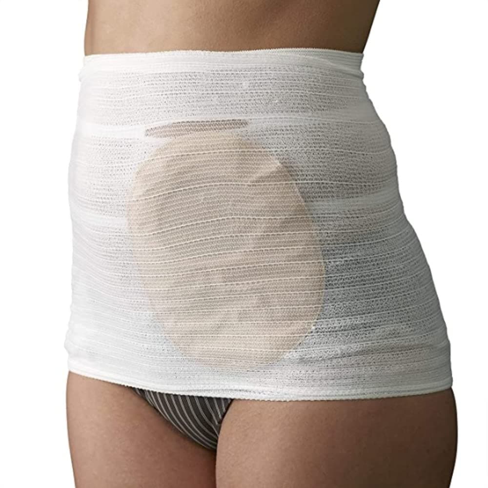 StomaSafe Classic (Pack of 3) Ostomy/Hernia Light Support (White, L (41.5-51in) by TYTEX