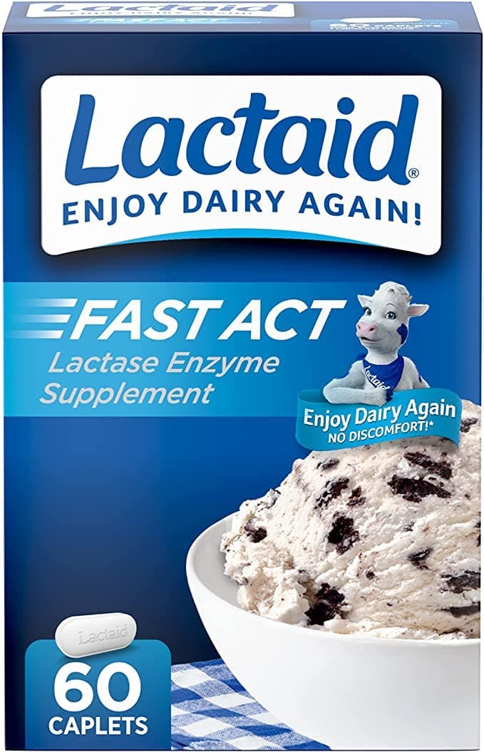 LACTAID Fast Act Caplets 60 ea (Pack of 2)