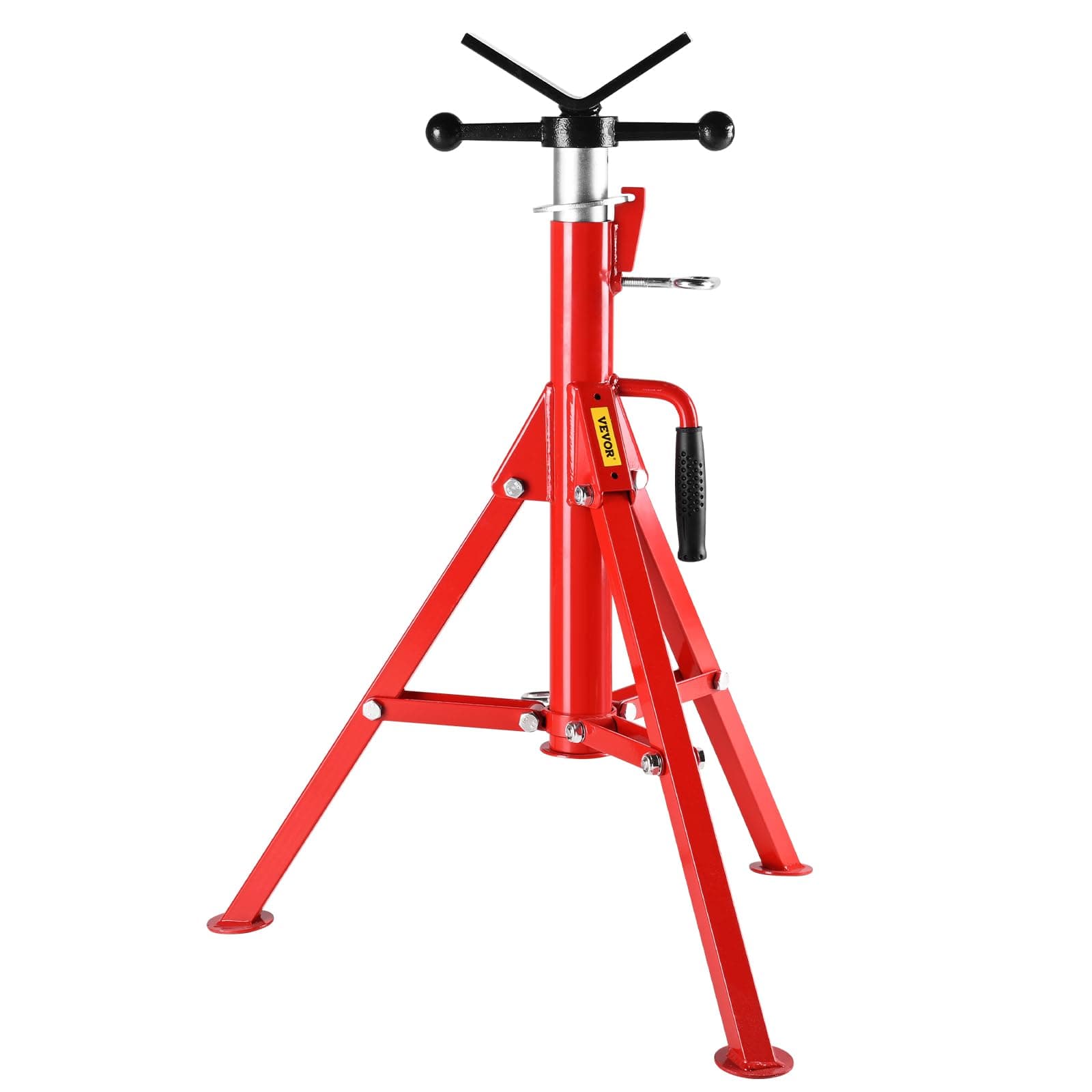 Pipe Jack Stand Robust Steel Heavy-Duty Construction | Adjustable Height Range | Folding & Portable Design | Secure Stability | Versatile Applications