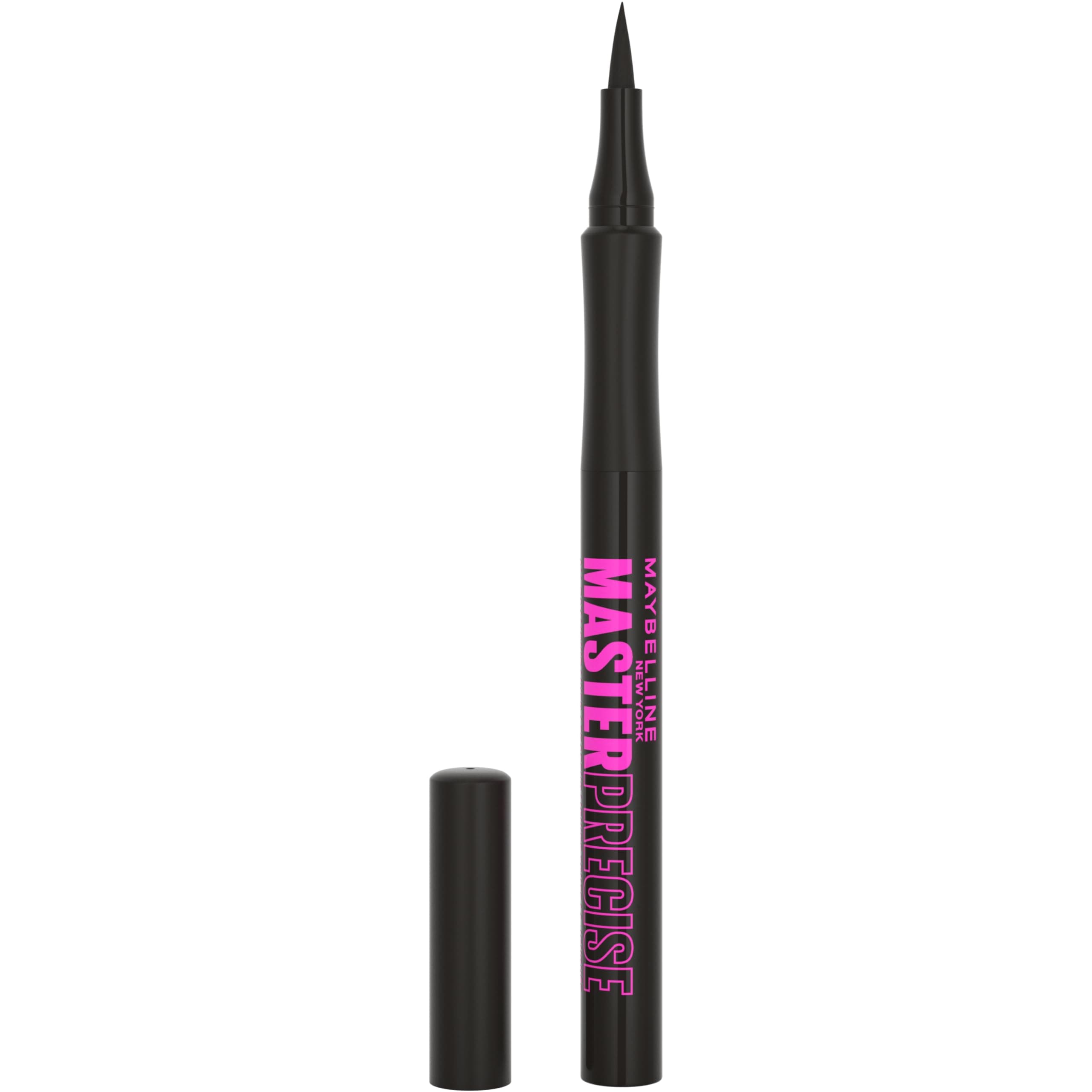 Maybelline New York Eyestudio Master Precise All Day Liquid Eyeliner Makeup, Black, 0.03 Fluid Ounce_Matte Finish