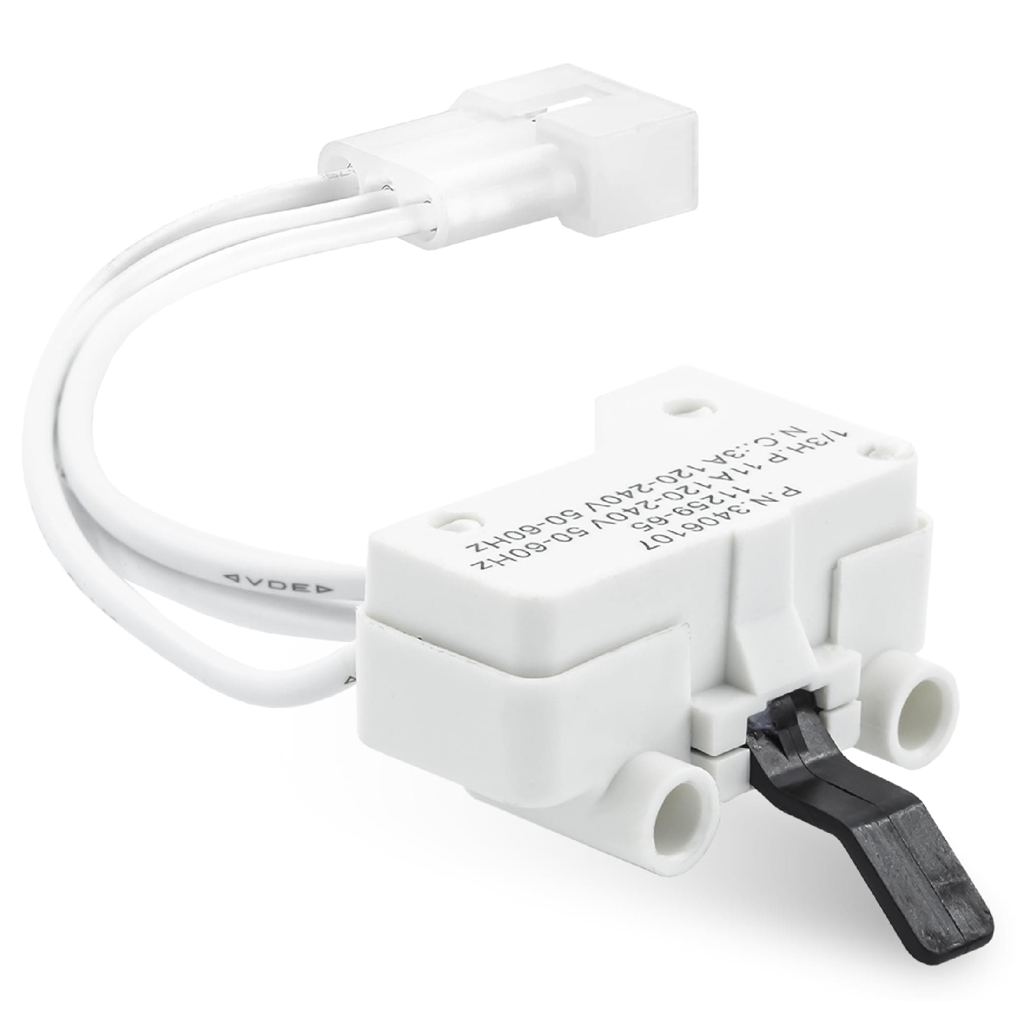 BlueStars (2023 Update) 3406107 Dryer Door Switch Replacement Part - Easy to Install - Exact fit for Whirlpool, Kenmore & Maytag Dryers - Replaces 3406109 3405100 3405101 3406100 3406101
