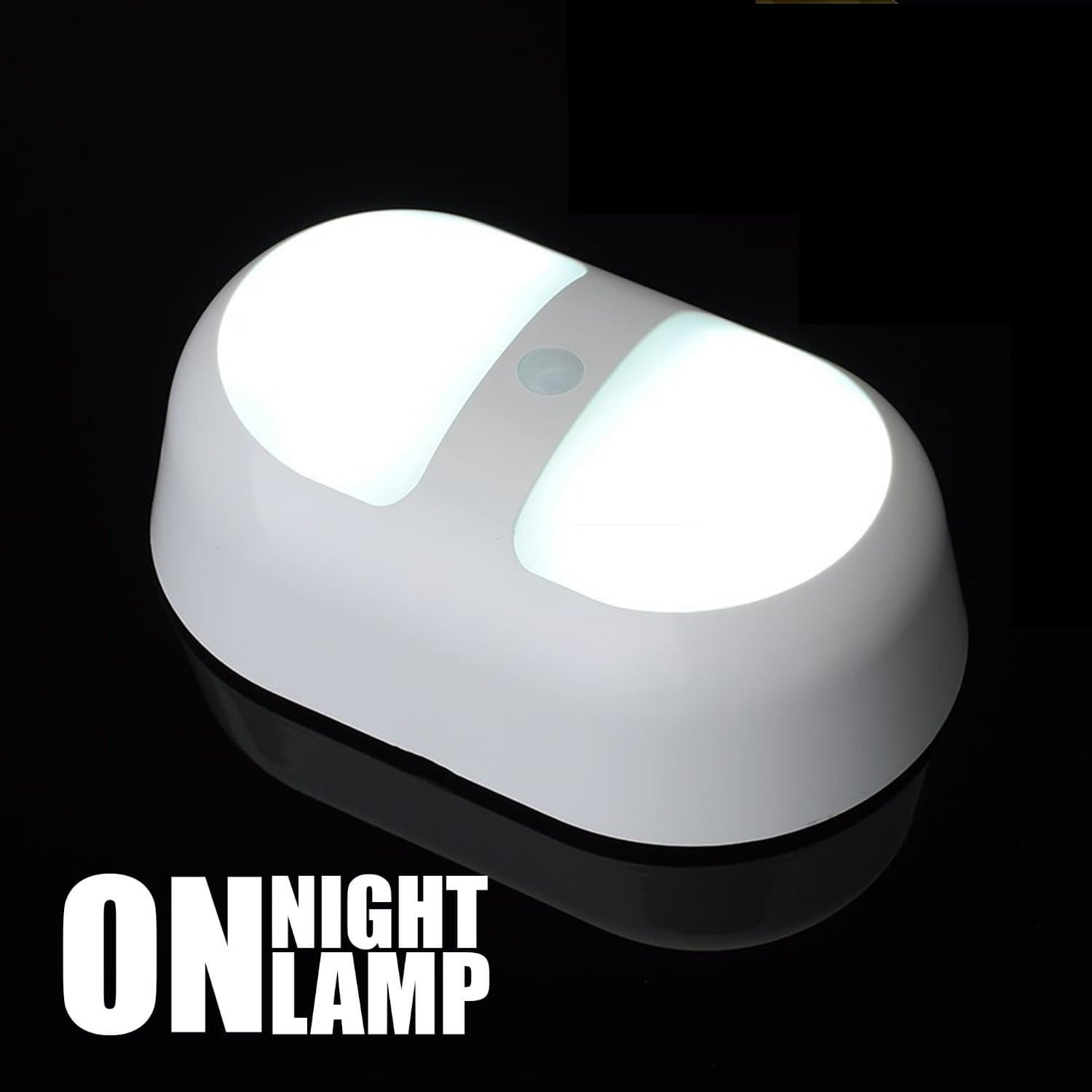 On Night Lamp | Revolutionary Eco Motion Sensor System | Convenient Automatic and Manual Mode | Super Long Lasting LED Lamp Wall with BatteryPowered | Portable Series | Effortless Installation | White | 628