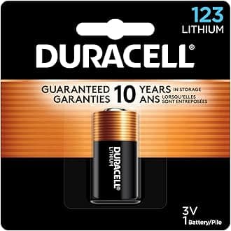 Duracell 123 Lithium Battery, 1 Count (Pack of 1), 123 3 Volt High Power Lithium Battery for Home Safety, Security Devices, High-Intensity Flashlights, Smoke Alarms, Home Automation