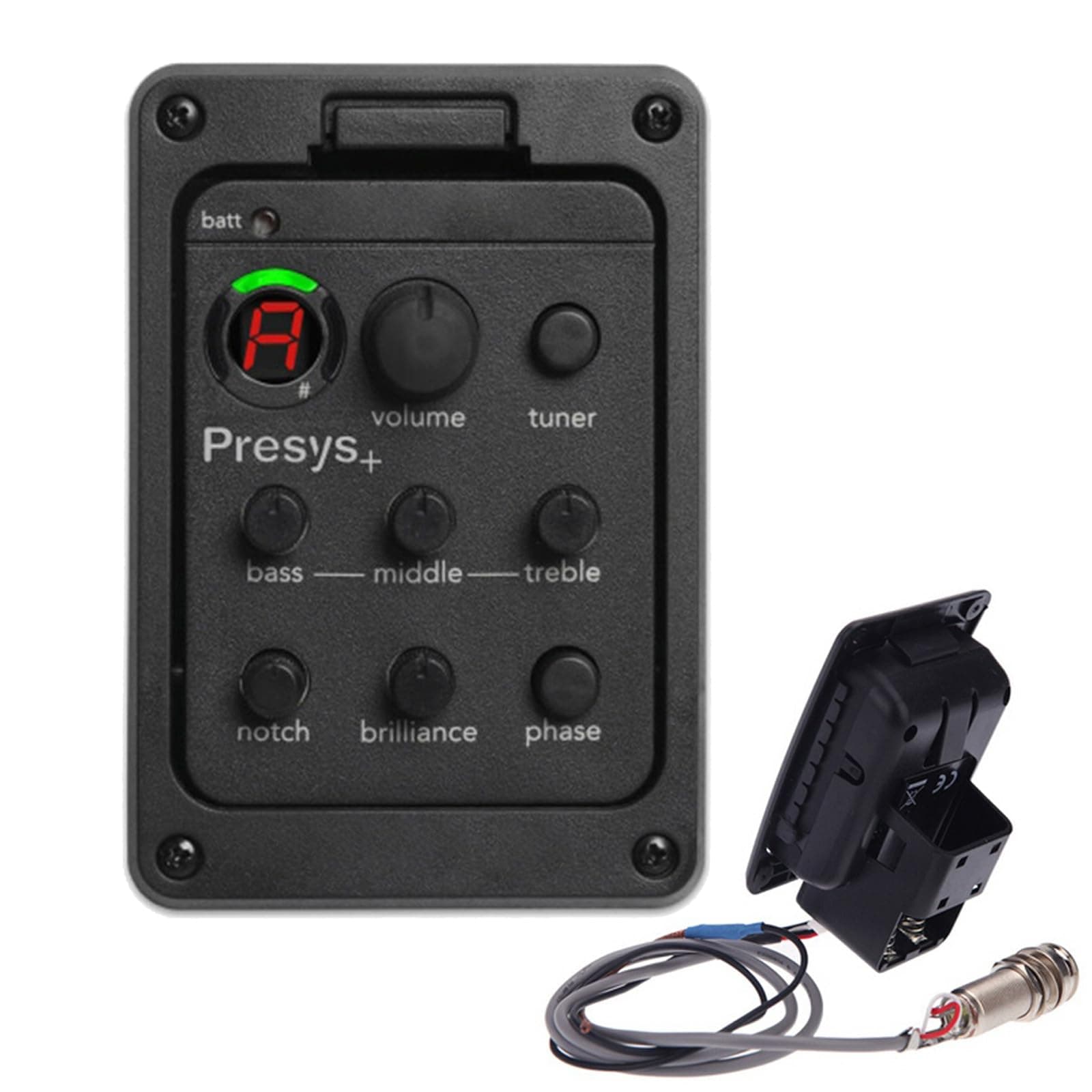 3 Band Guitar Preamplifier EQ Equalizer for Acoustic Guitars Equalizer One Board Preamp Pickup Tuner Guitar Tool