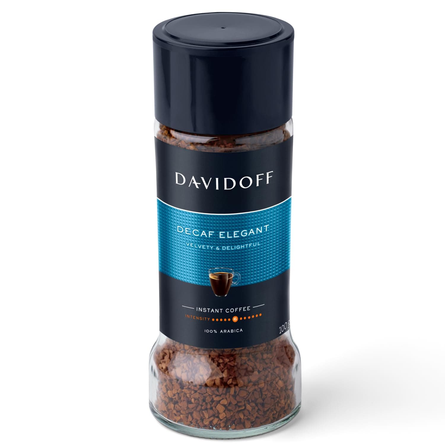 DAVIDOFF Decaf Elegant Instant Coffee - 6/12 Intensity - 100 g
