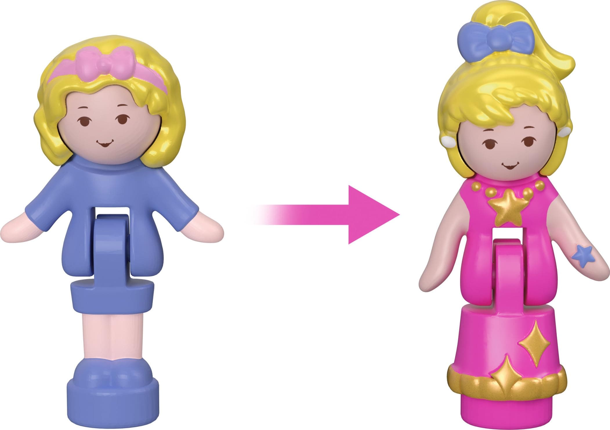 Polly Pocket Collector Compact with 3 Micro Dolls, Heritage Keepsake Collection Starlight Dinner Party