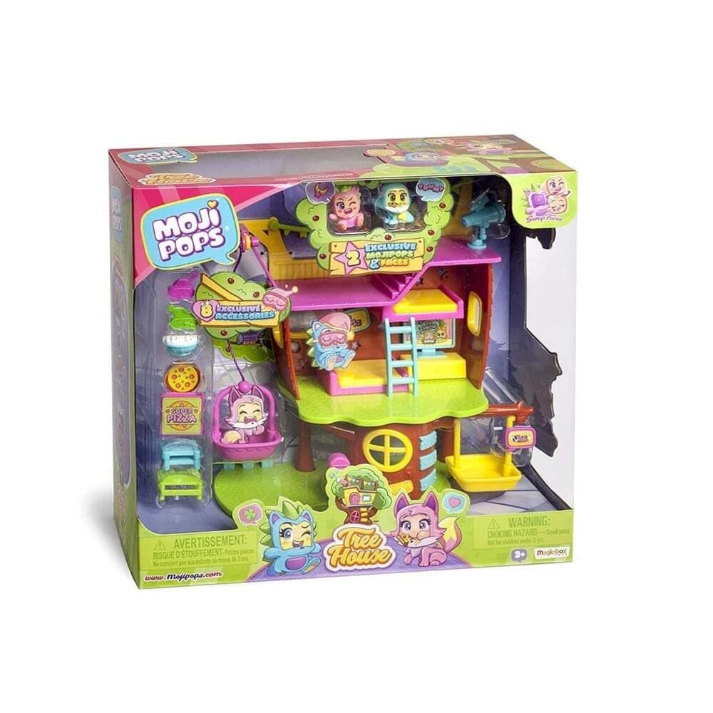 MOJI POPS Tree House – Tree House including 2 x exclusive MojiPops, 2 x exclusive expressions and a huge variety of accessories
