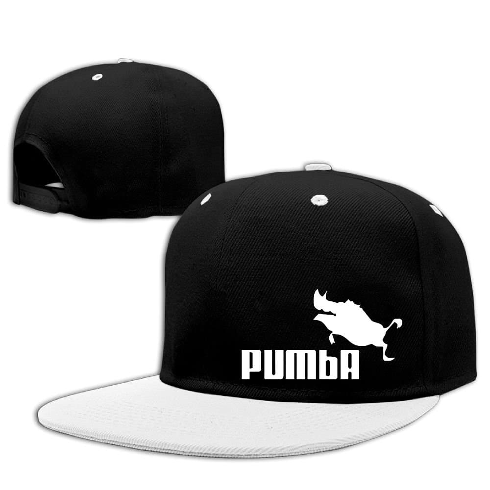 Pumba Pig Hip Hop Baseball Caps Comfortable Flat Bill Plain Snapback Hats Red