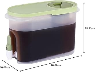 Cold Brew Coffee Maker, Baraiser 1 Gallon Iced Coffee Maker with Ultra-fine Mesh Steel Filter and Spigot