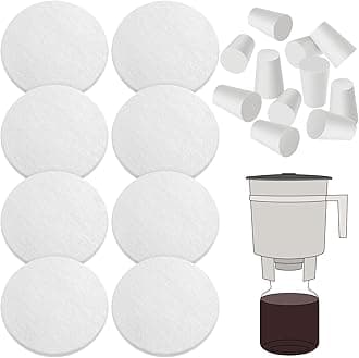 20 Pack Cold Brew Coffee Filters Include 8 Coffee Filter 12 Reusable Replacement Rubber Stoppers Kit for Cold Brew System