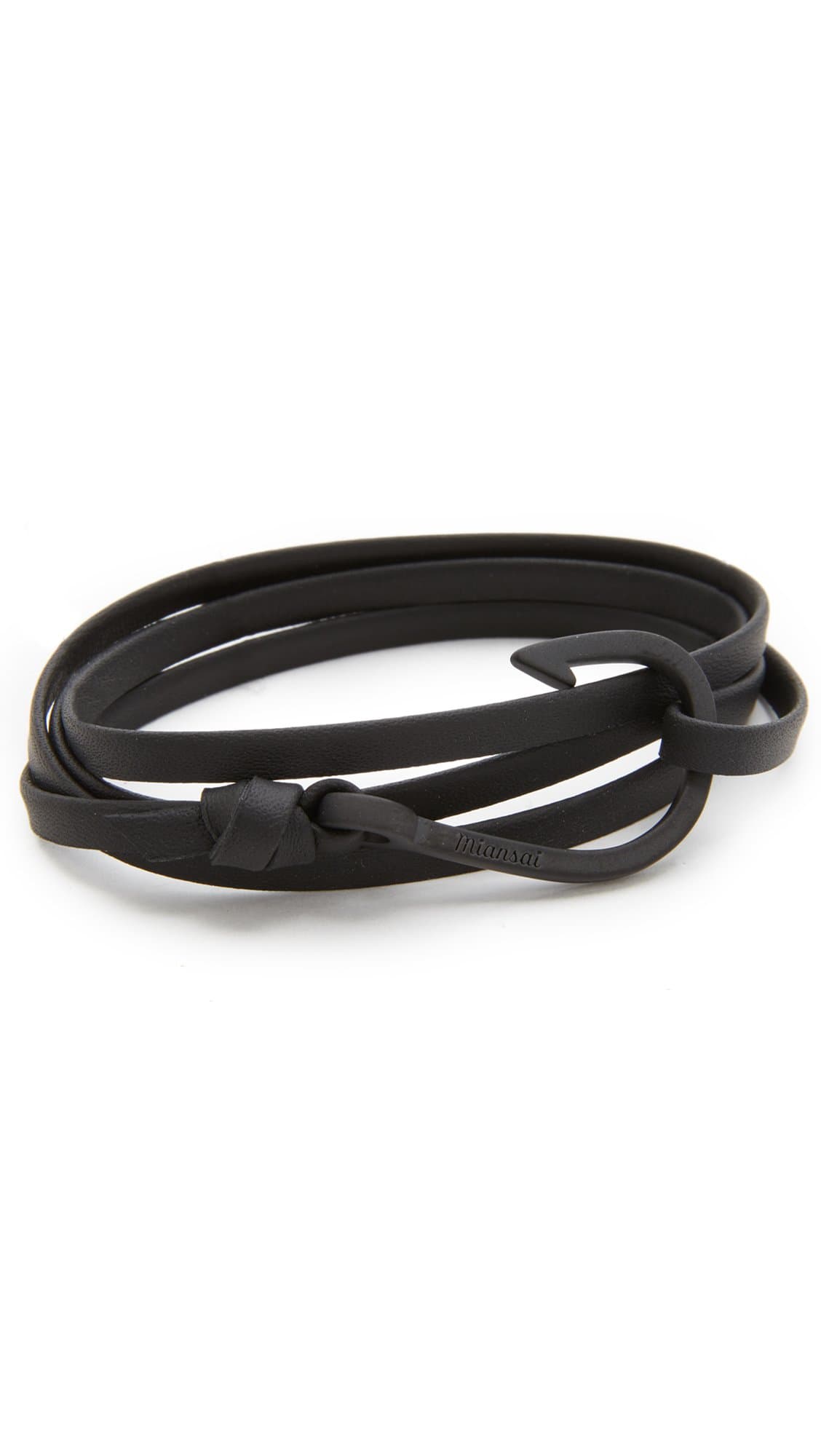 Miansai Men's Hook Leather Bracelet