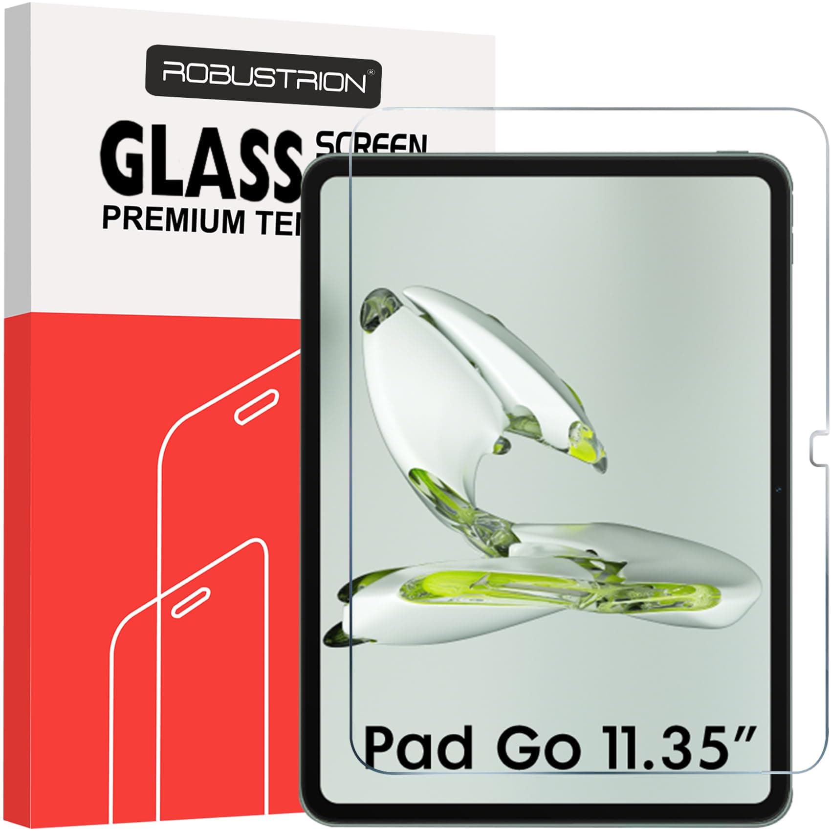 Robustrion Tempered Glass Screen Protector for OnePlus Pad GO 11.35 inch [Anti-Scratch] & [Smudge Proof] Full Screen Protector Guard - Pack of 1