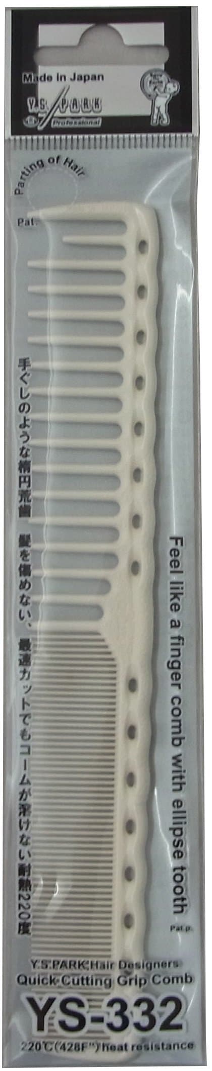 YS Park 332 Quick Cutting Grip Comb - White