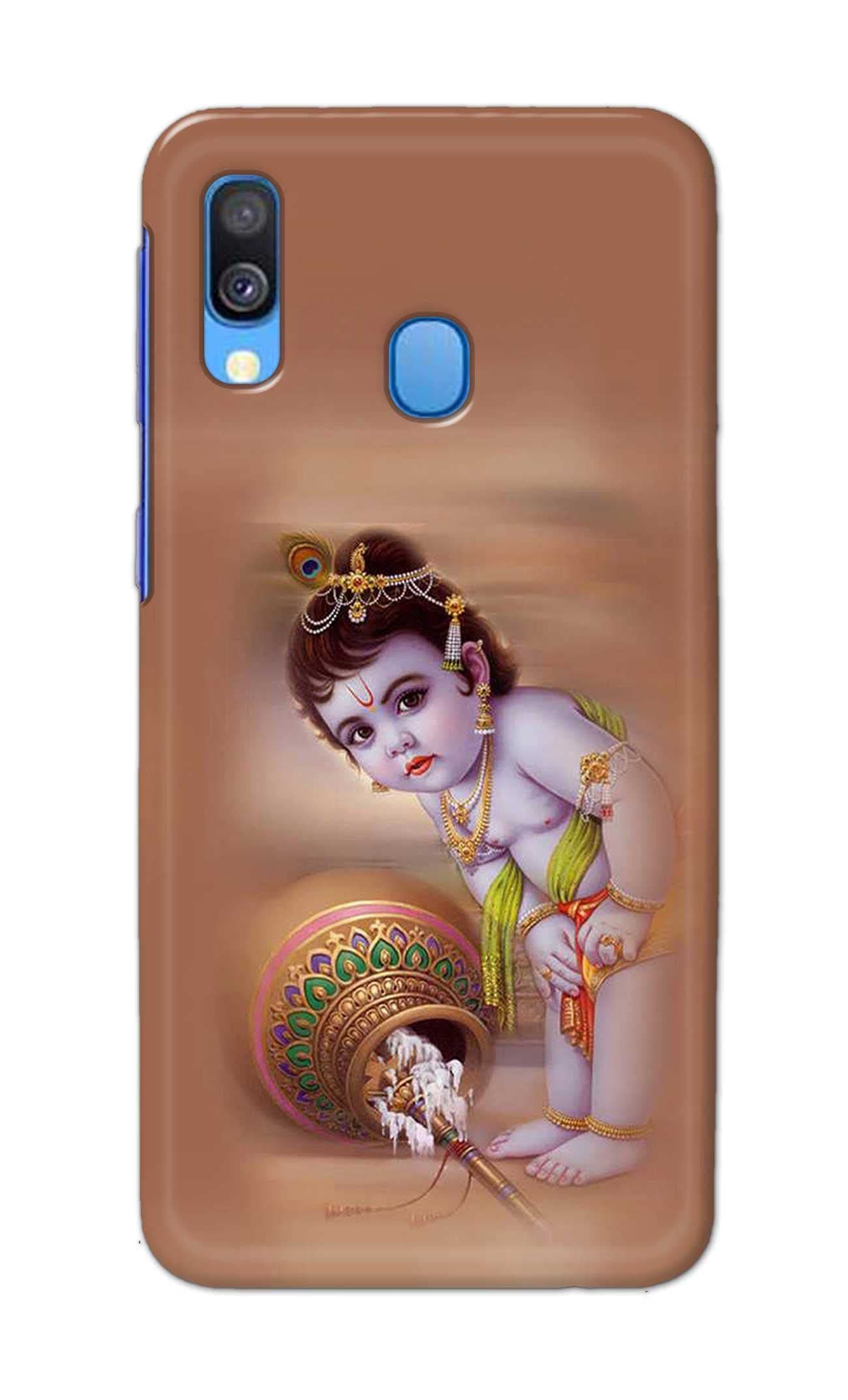 NalamiCases Little Lord Krishna Abstract Printed Designer Hard Back Case Cover for Samsung Galaxy A40, SM-A405FN / DS, SM-A405F / DS, SM-A405FM / DS -(FT) DNL2013