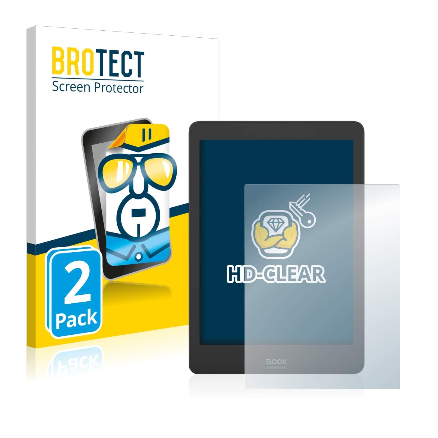 brotectScreen Protector compatible with Boyue Likebook Mimas (2 Pack) - HD-Clear Protection Film