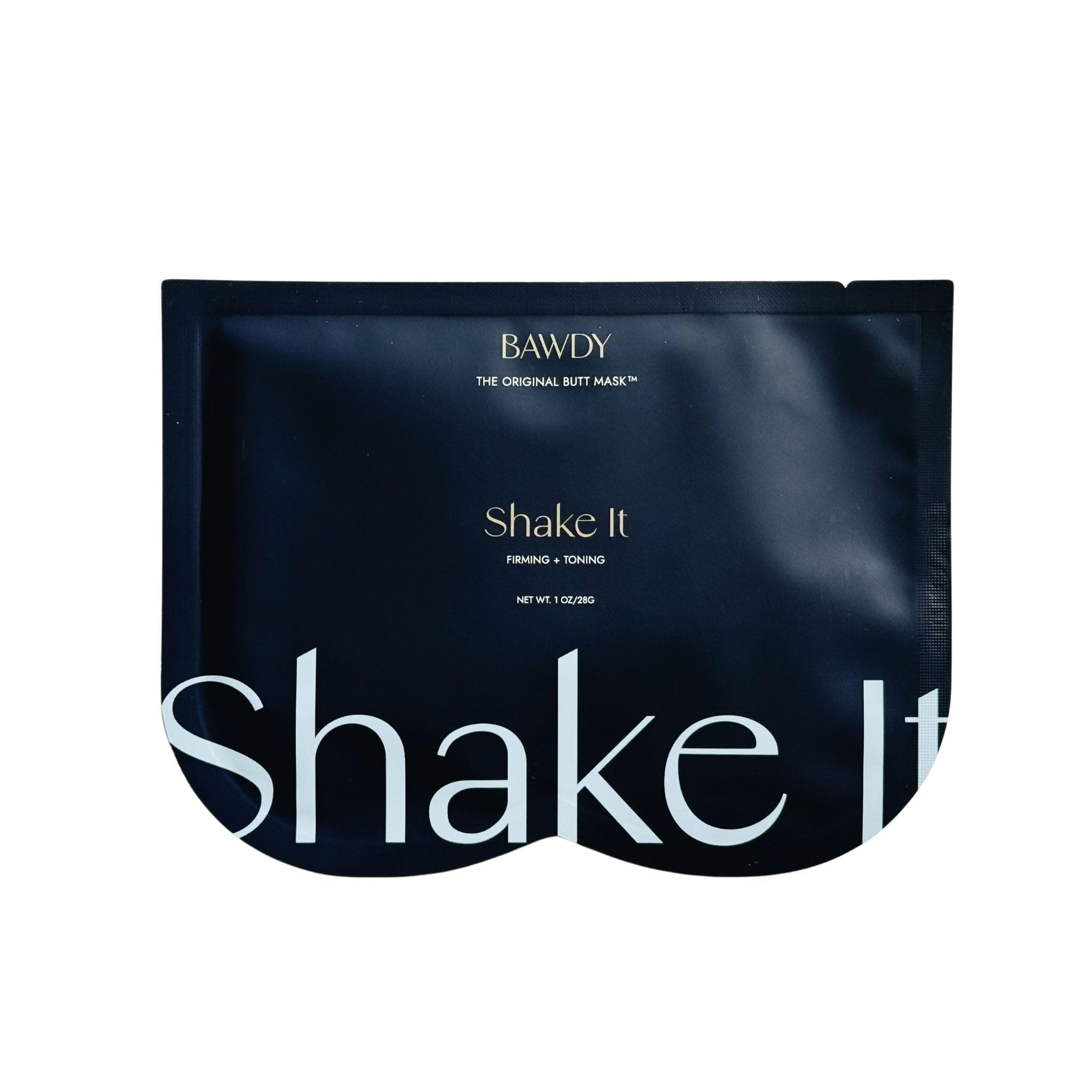 BAWDY Shake It - Marine Algae Beauty Mask for Your Butt - Firming + Illuminating Treatment for Your Behind - 2 Sheets, One for Each Cheek - Clean Beauty Mask for Your Butt (2 Sheets - Single-Use)
