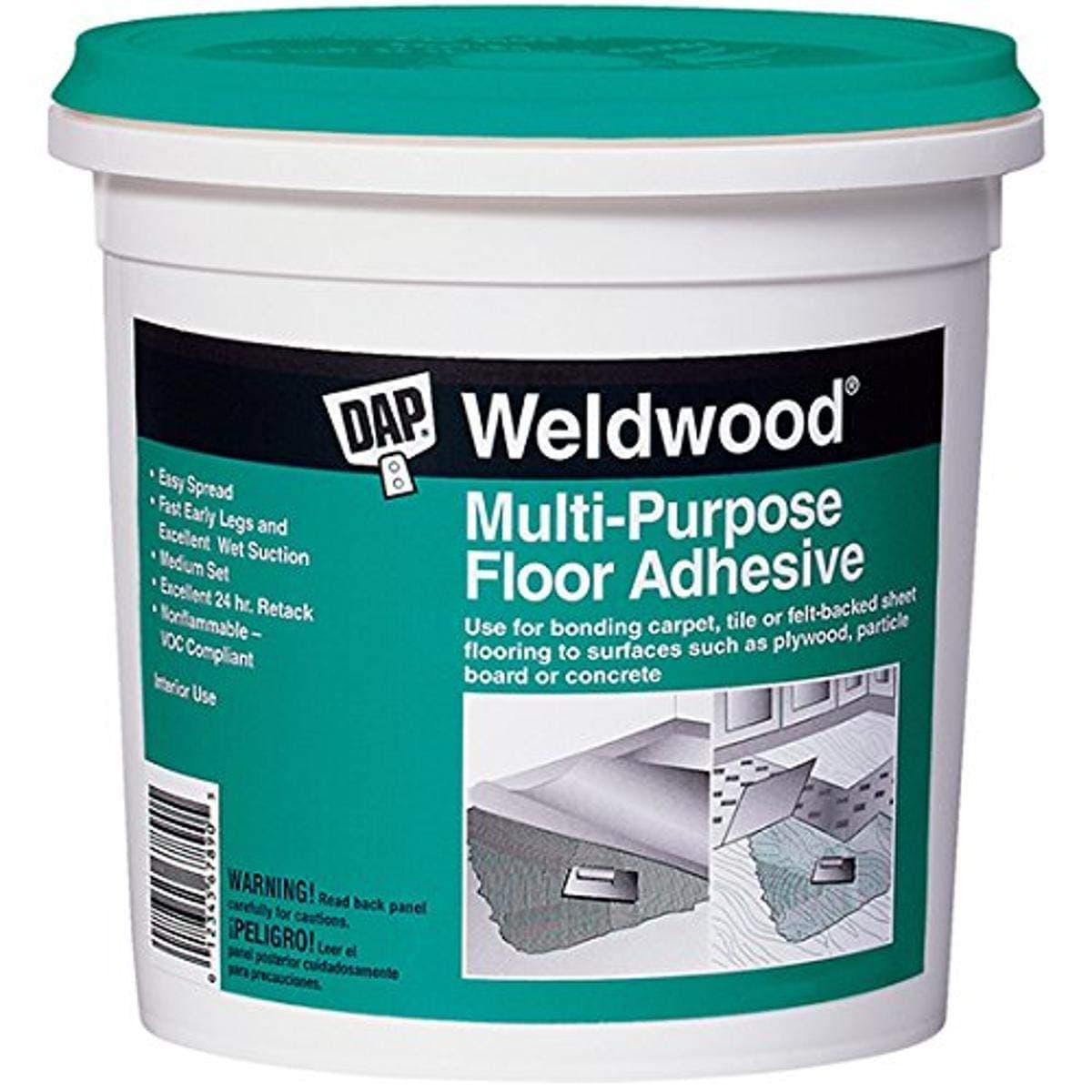 00141 Multi-Purpose Floor Adhesive, 1-Quart