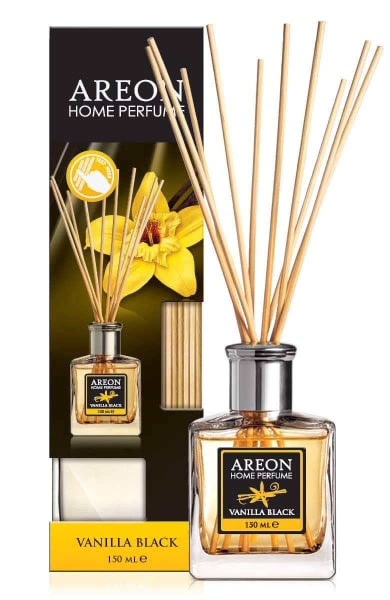 Home Perfume Reed Diffuser 150 ml 10 Rattan Reeds - Vanilla Black