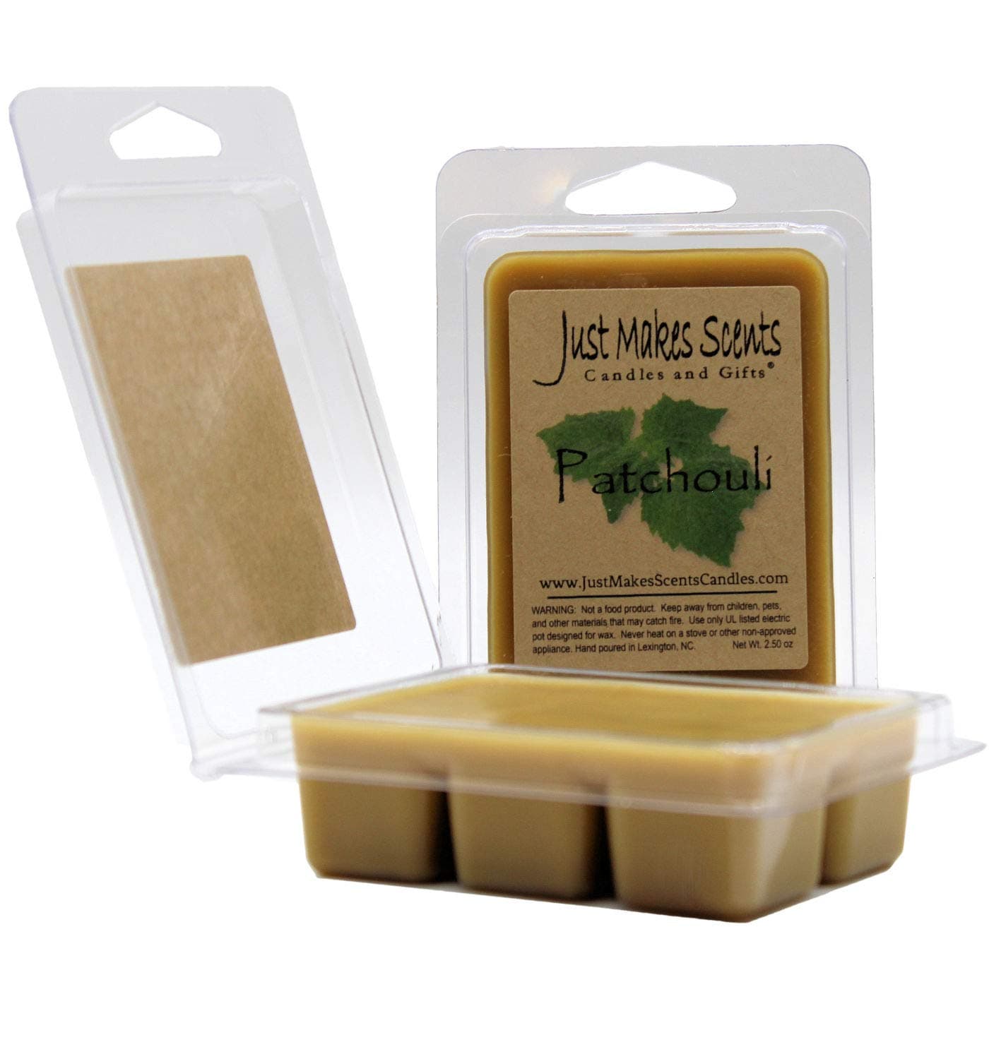 2 Pack - Patchouli Scented Wax Melts by Just Makes Scents