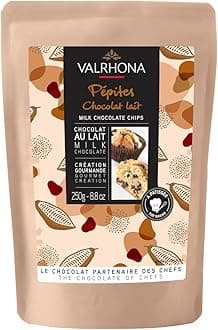 Finest Milk Chocolate Chips for Baking - 32% Cocoa, A Perfect Fusion of Premium Cocoa and Milk Flavor, These Gourmet Chocolate Chips are Ideal for Cookies, Muffins, Brioches, and Pastries