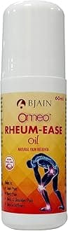 Bjain Omeo Rheum-Ease Pain Relief Oil Roll-On, 60ml | Herbal Joint & Muscle Pain Relief Oil | Quick Relief from Knee, Back, Shoulder, Joints, Muscle & Elbow Pain | Fast-Absorbing Non-Greasy | Homeopathic Medicine