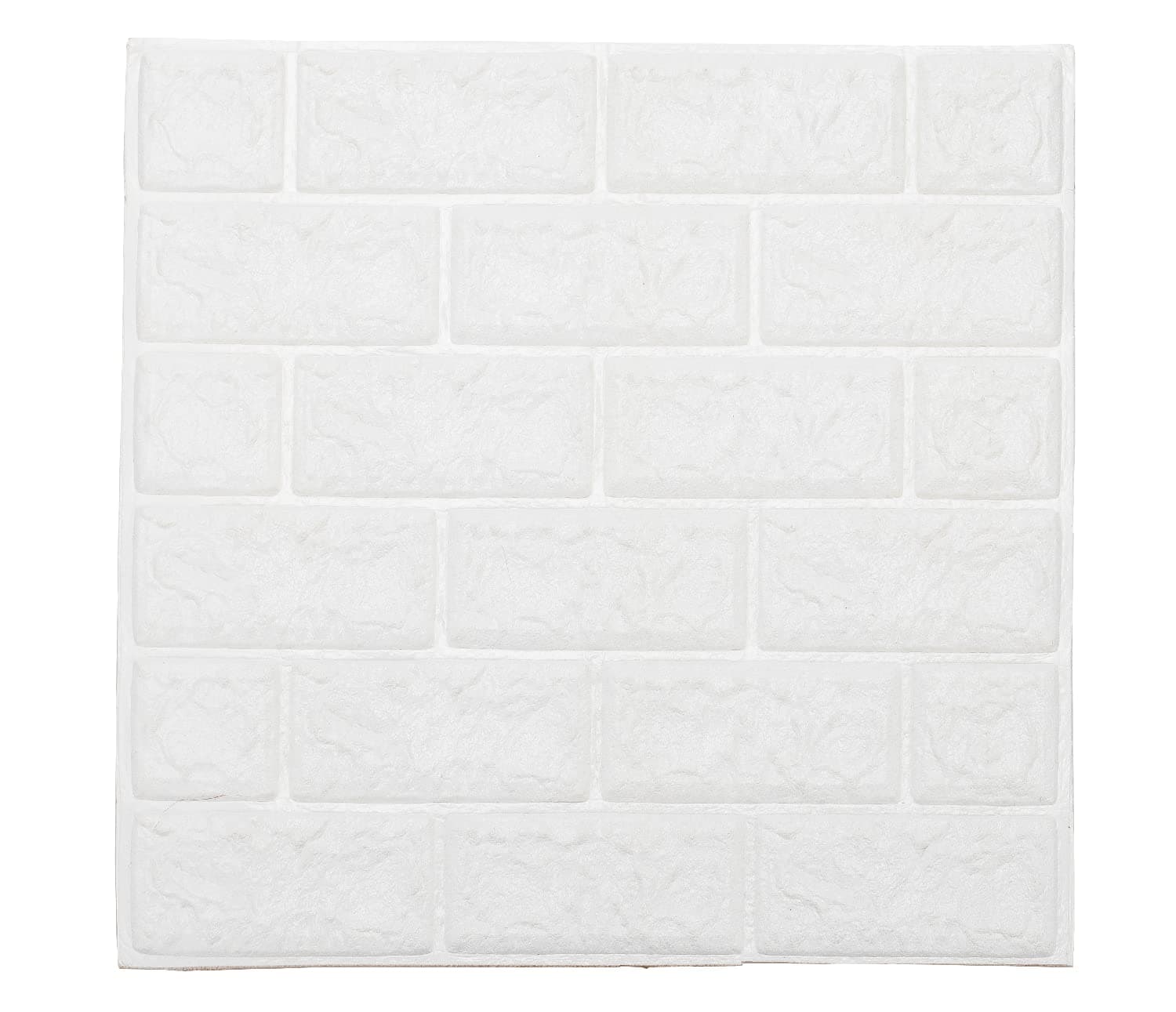 6PCS 70X65cm White Brick Wallpaper,3D Wall Panels,3D Brick PE Foam DIY Wall Sticker Self Adhesive Wallpaper