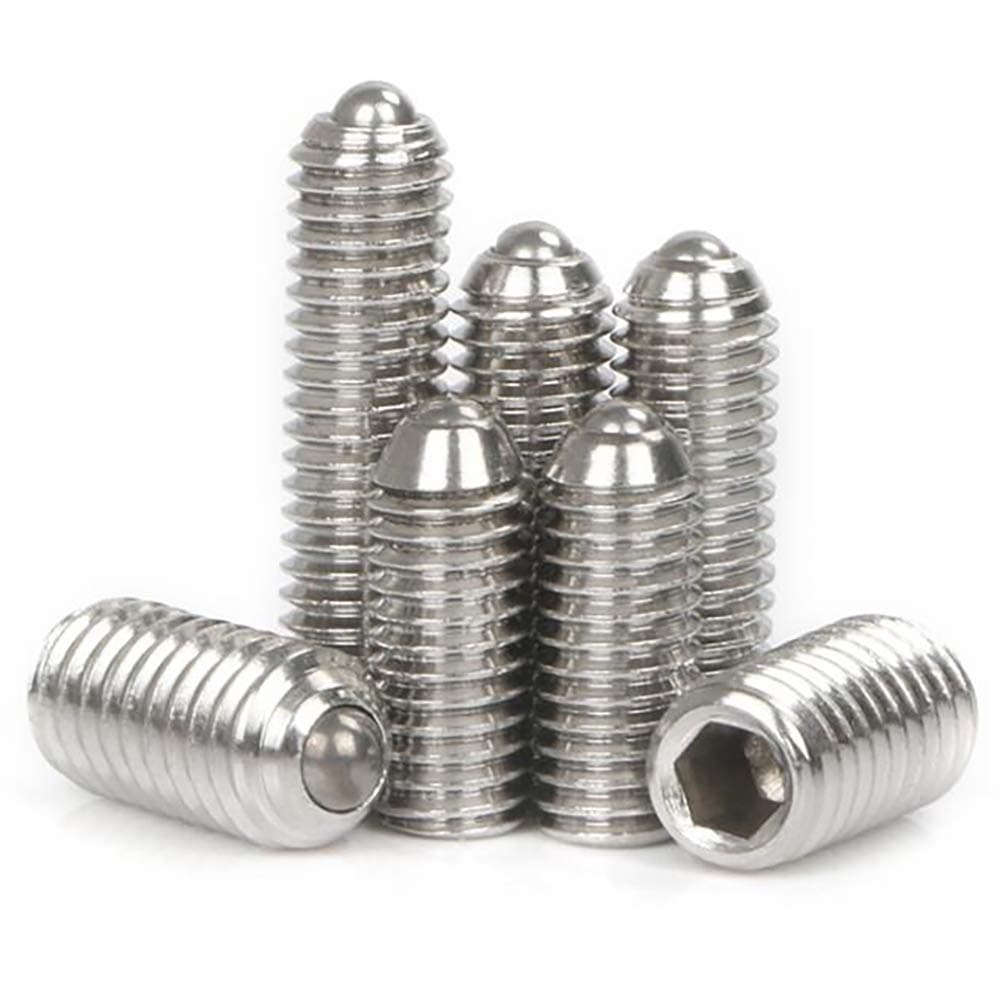 M5 x 12mm Stainless Steel Hex Socket Spring Ball Point Grub Screws 20pcs