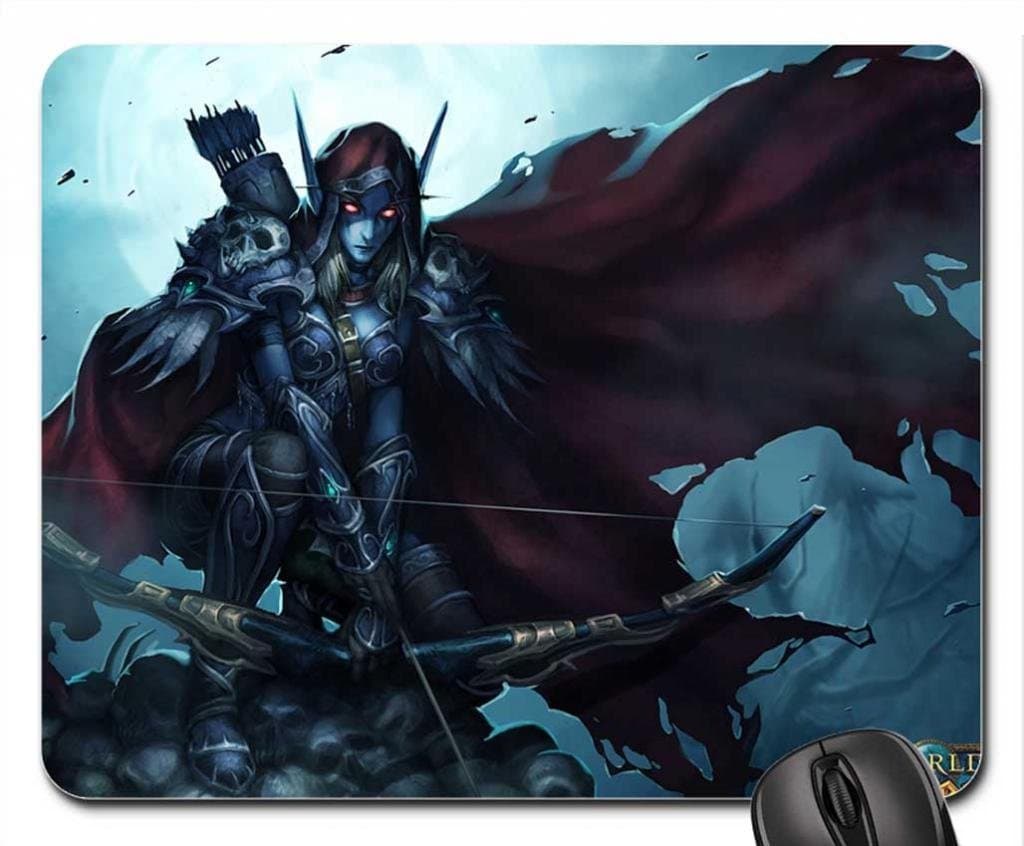 AKIKO Lady Sylvanas Mouse Pad, Mousepad (10.2 x 8.3 x 0.12 inches)