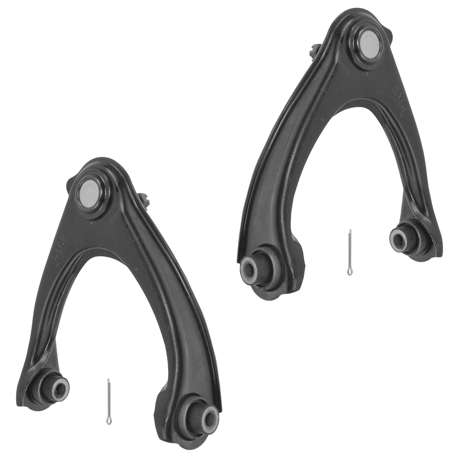 TRQ Front Upper Driver and Passenger Side Control Arm and Ball Joint Set 2 Piece Compatible with 1996-2000 Honda Civic