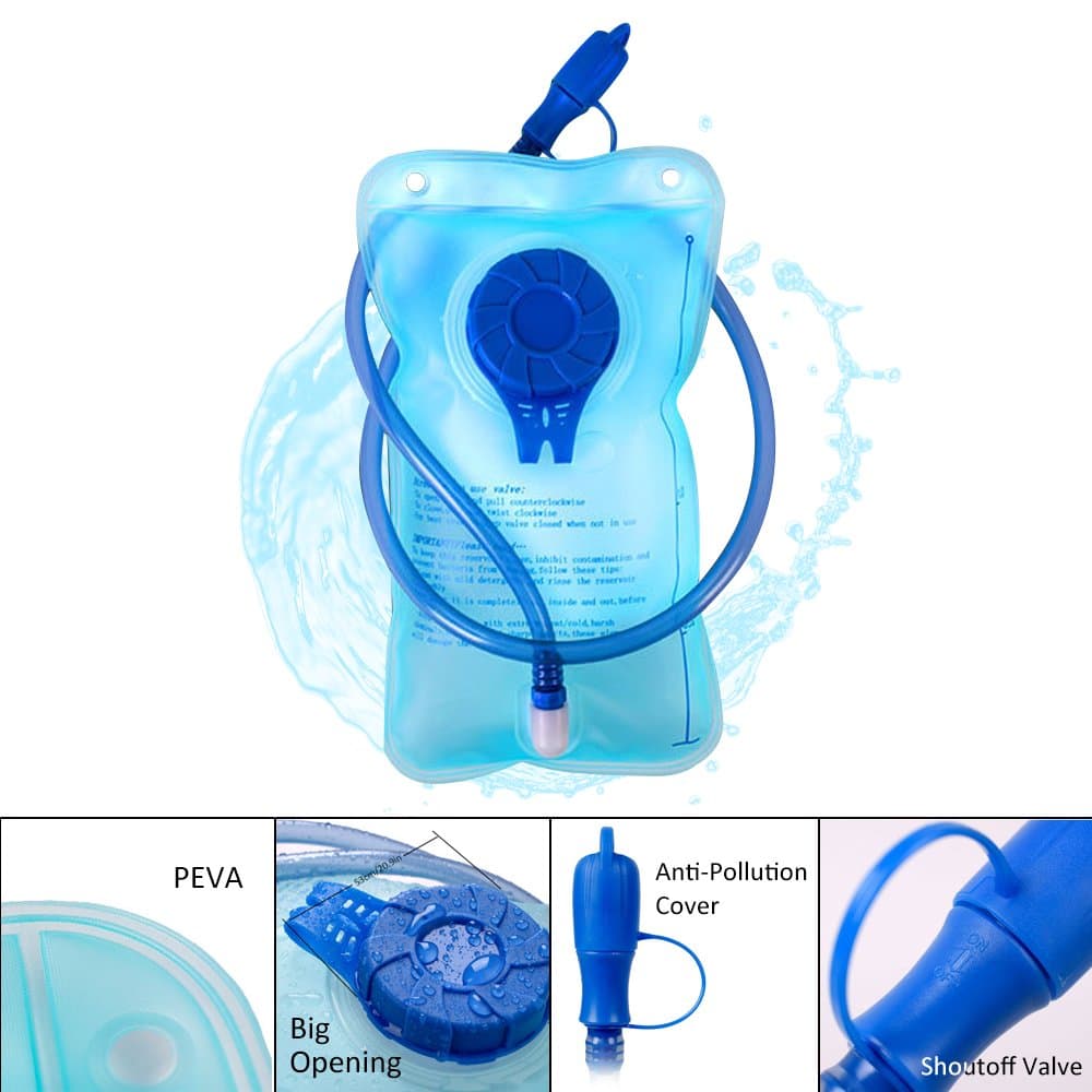 Best Hydration Bladder 1.5 L, Dmeixs 50 Oz Water Bladder, PEVA Material, BPA-Free Water Reservoir for Outdoor Activities
