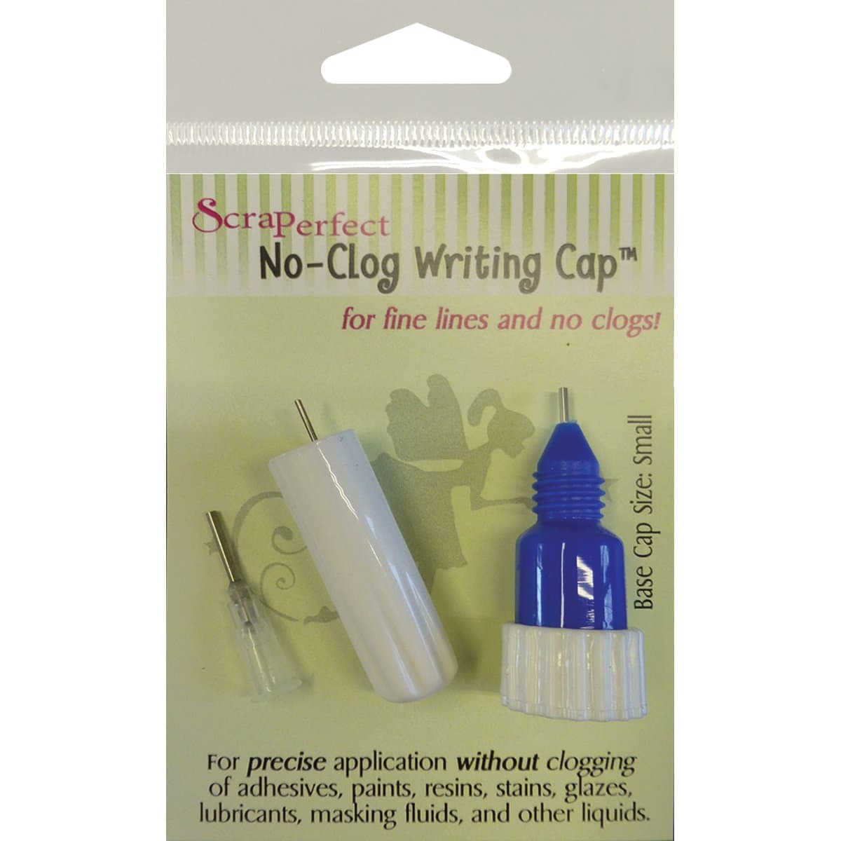 SCRAPERFECT Small Clog Writing Cap, Blue & White