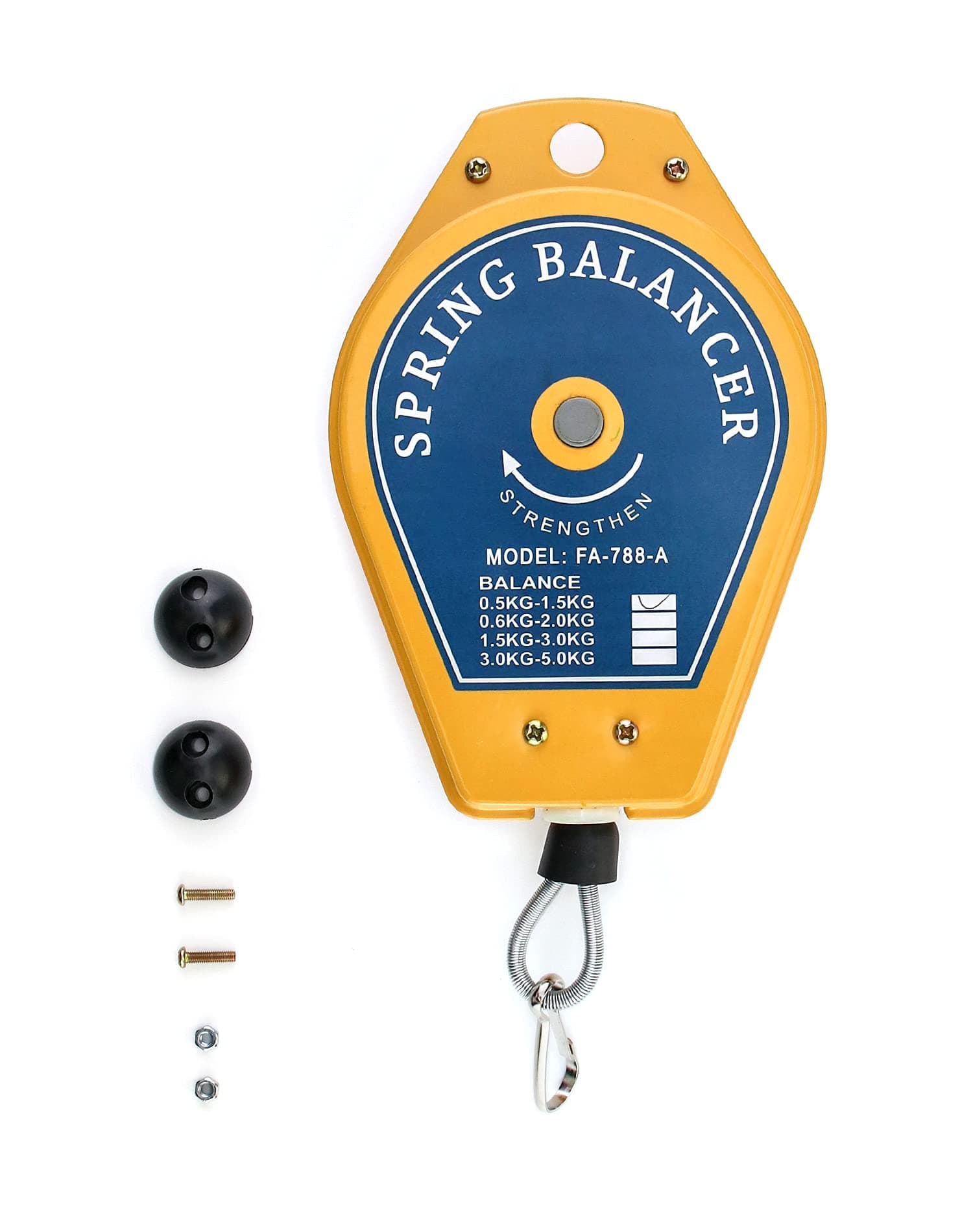 QWORK Spring Balancer, 1.1lbs - 3.3lbs Bearing Retractable Tool Fixture Holder for Assembly-line