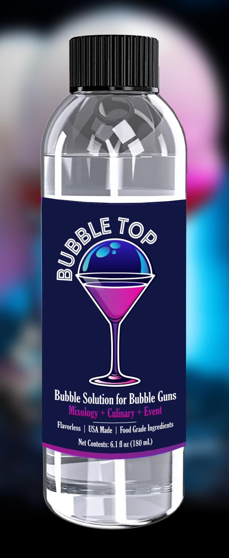 Bubble X Decorative Bubbles For Cocktails Mixture (6 Oz, Pack Of 1), Bursting And Smoke Drinks - Bartender Accessories Works With Gun