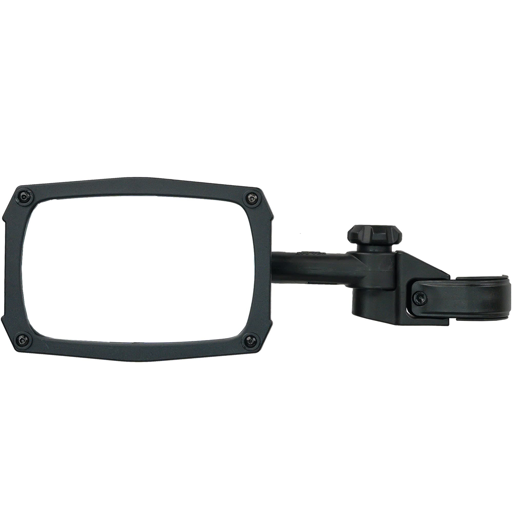 ATV Tek CLEARVIEW™ UTV Sideview Mirror, Black UV resistant Nylon, Designed for and Fits, Honda, Yahama, Polaris, Kawaski, CF Moto with Round or Profiled Tubing, one mirror.