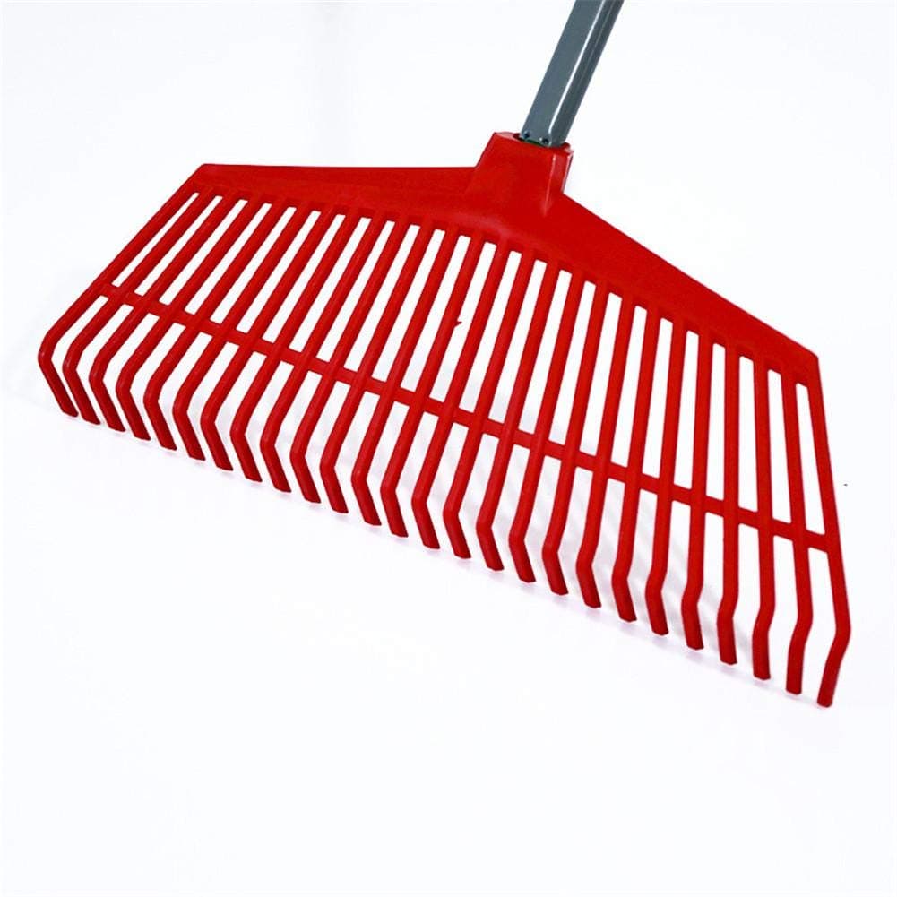 Plastic Lawn Rake Head, 26 Teeth Gardening Plastic Grass Rake, Odorless and Non-Toxic Garden Tool, Modern Leaf Rake(with no Handle)