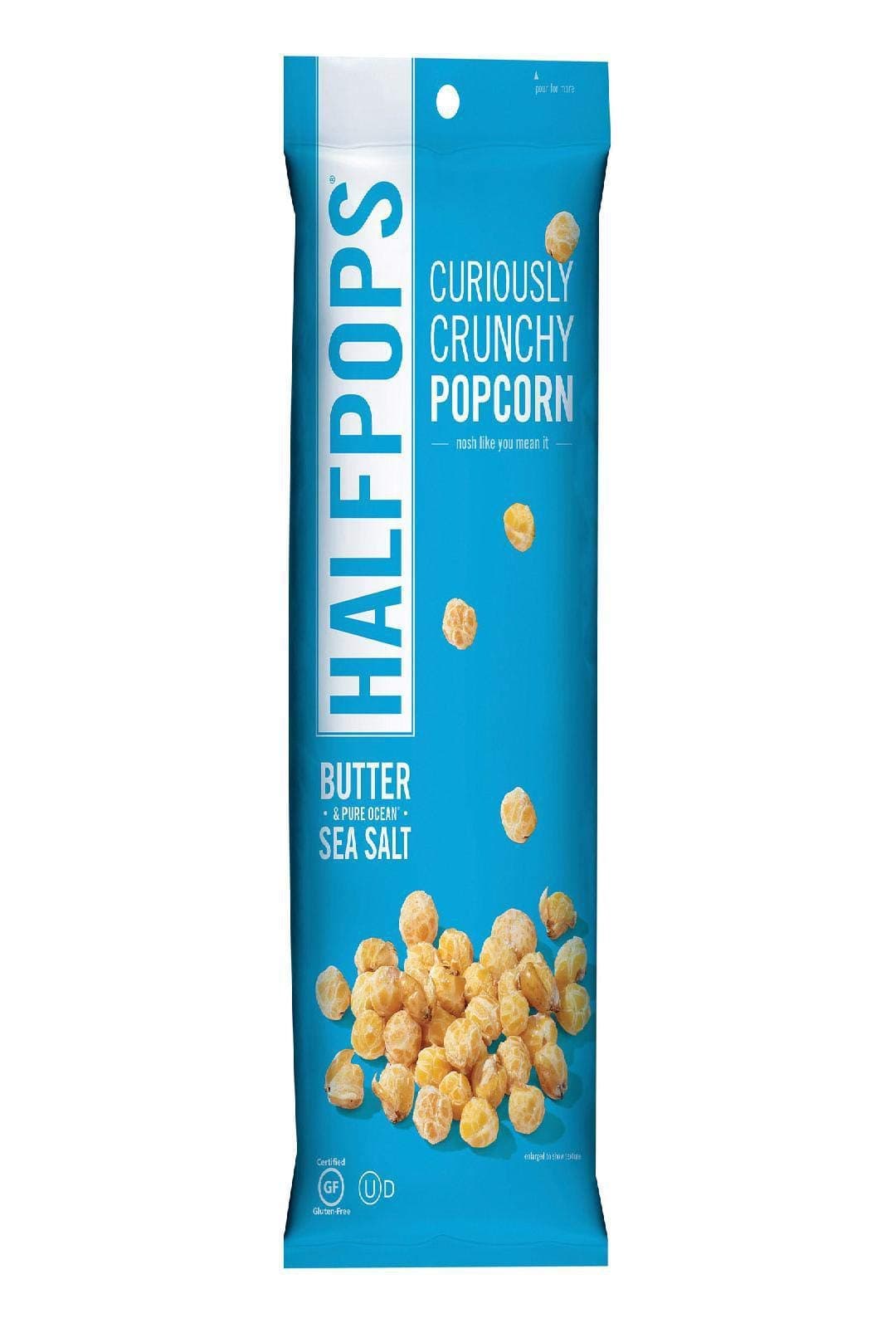 HALFPOPS POPCORN BUTTER SEA SALT 4.5OZ